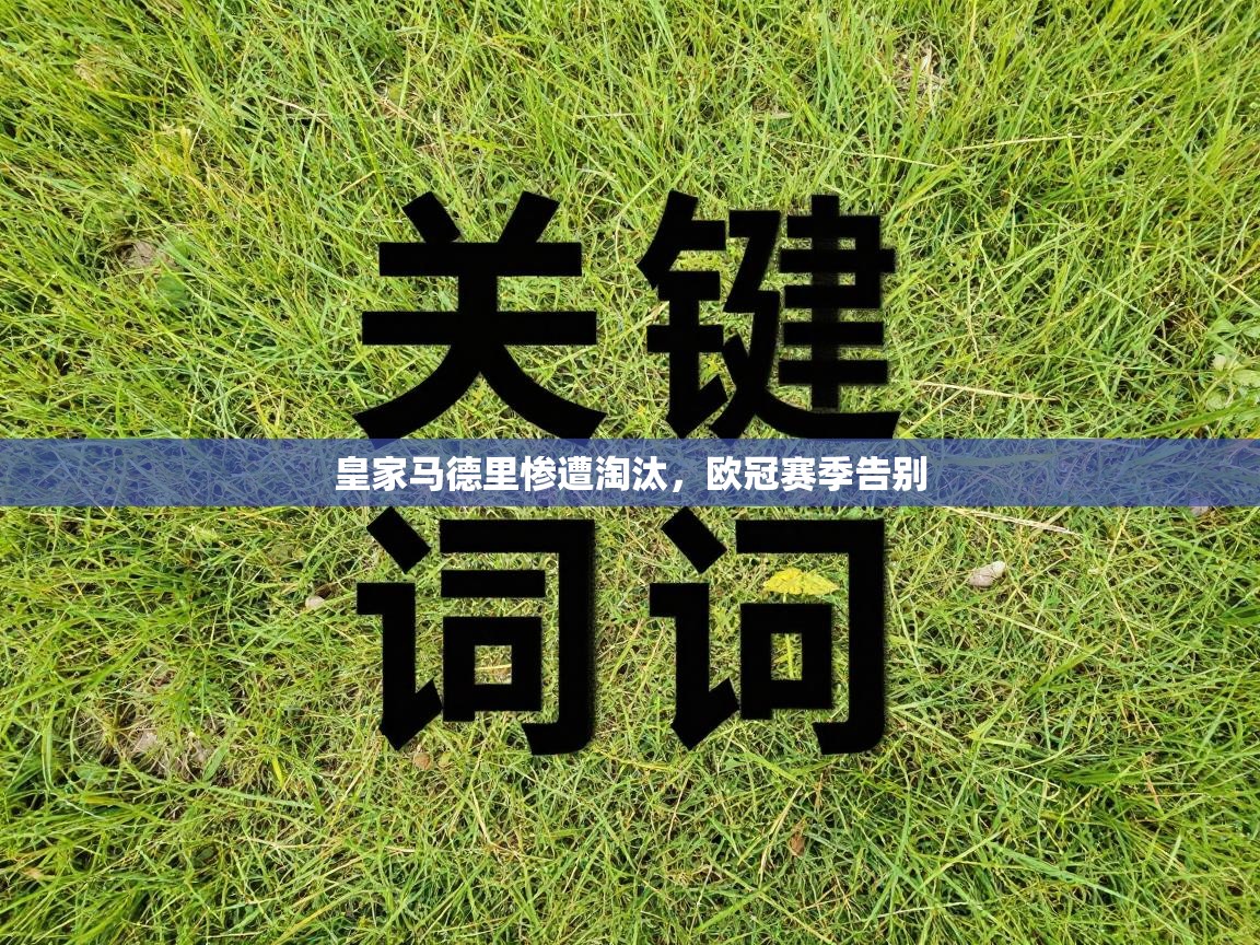 皇家马德里惨遭淘汰，欧冠赛季告别  第1张